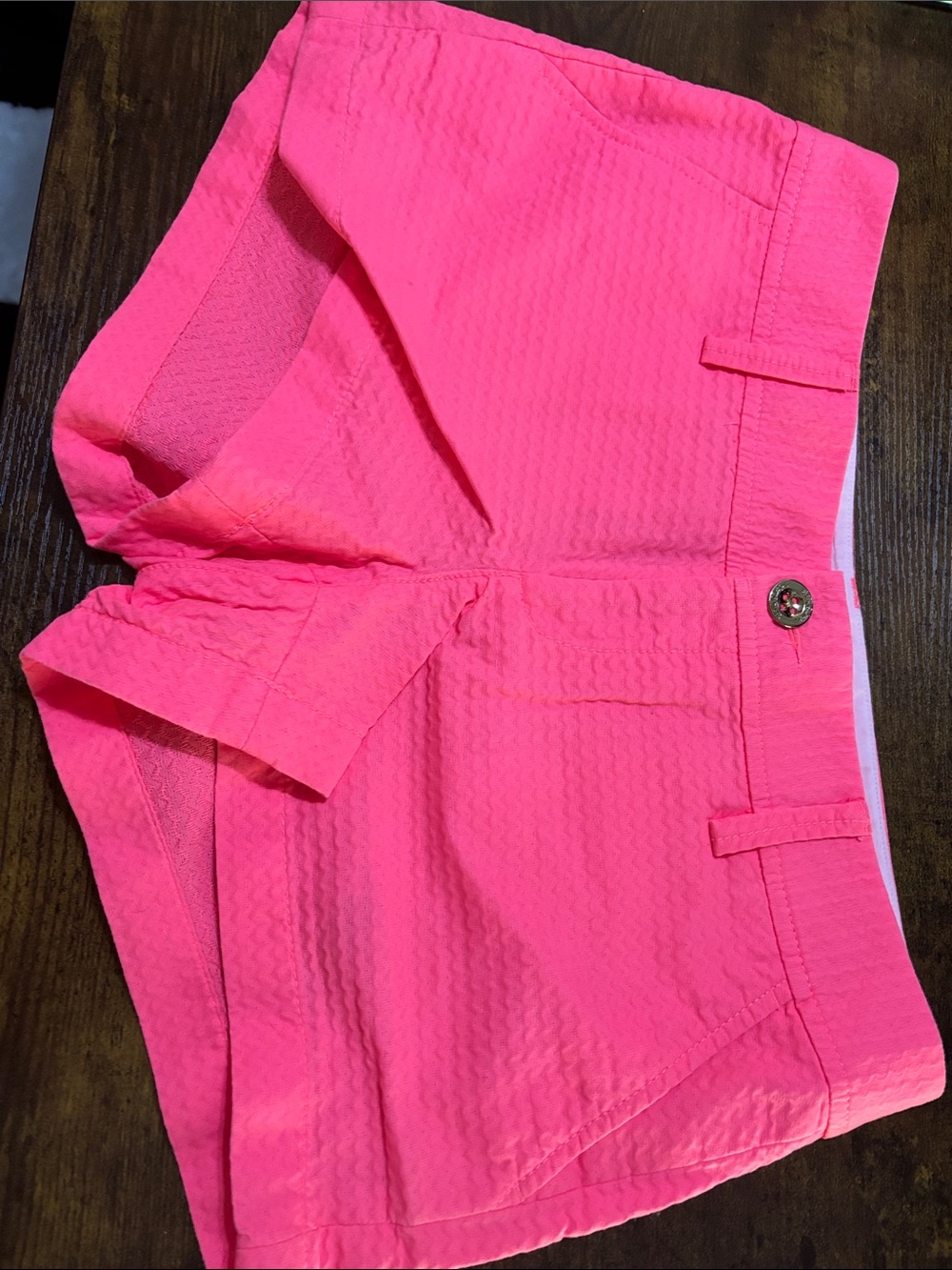 Women’s Hot Pink Textured Shorts